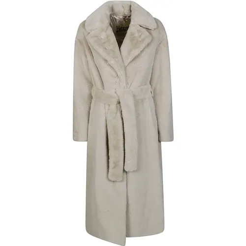 Long Belted Coat , female, Sizes: S, M - Herno - Modalova