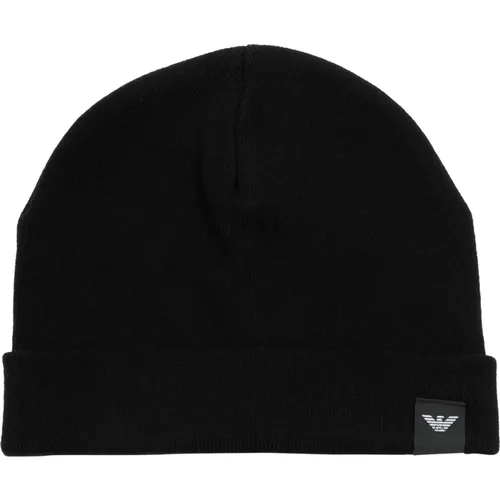 Plain Logo Beanie , male, Sizes: L - Emporio Armani - Modalova