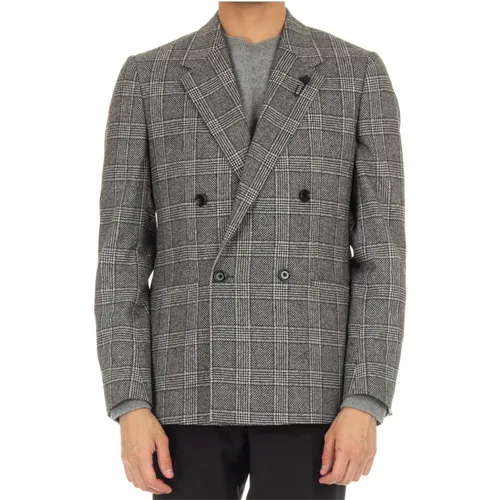 Double-Breasted Patch Pocket Jacket , male, Sizes: S, M - Lardini - Modalova