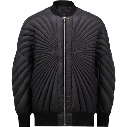 Rib Knit Coats Zip Closure , female, Sizes: S, XS - Moncler - Modalova