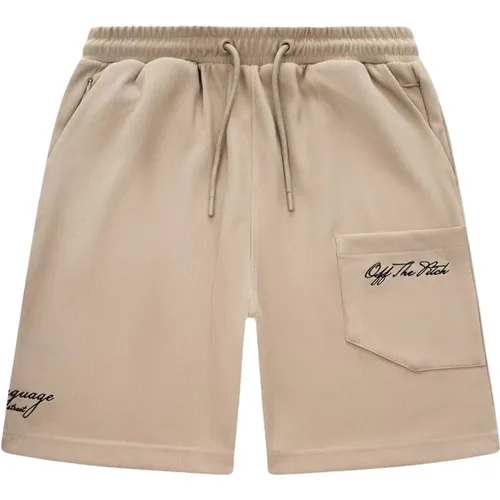 Double Script Short Sand , male, Sizes: XS, S, M - Off The Pitch - Modalova