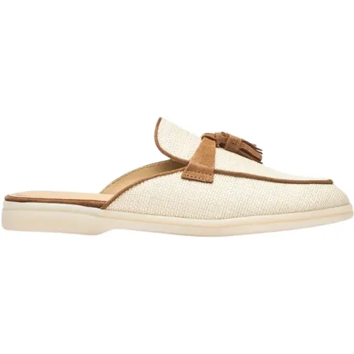 Handgefertigte Tassel Mule für den Sommer , Damen, Größe: 39 1/2 EU - Scarosso - Modalova