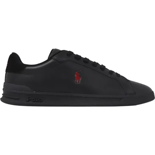 Herren Sneakers Schwarz/Rot , Herren, Größe: 43 EU - Ralph Lauren - Modalova