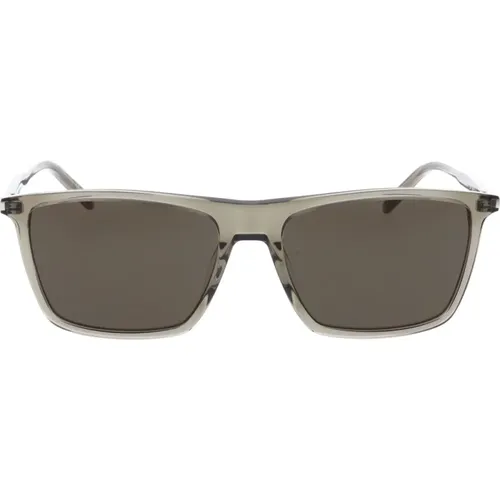 Ikonoische Sonnenbrille mit einheitlichen Gläsern , unisex, Größe: 56 MM - Saint Laurent - Modalova