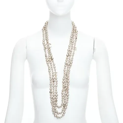 Pre-owned Pearl necklaces , female, Sizes: ONE SIZE - Chanel Vintage - Modalova