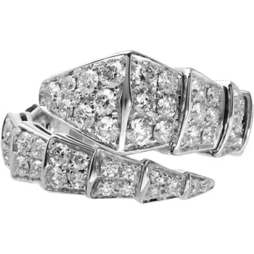 Pre-owned White Gold rings , female, Sizes: ONE SIZE - Bvlgari Vintage - Modalova