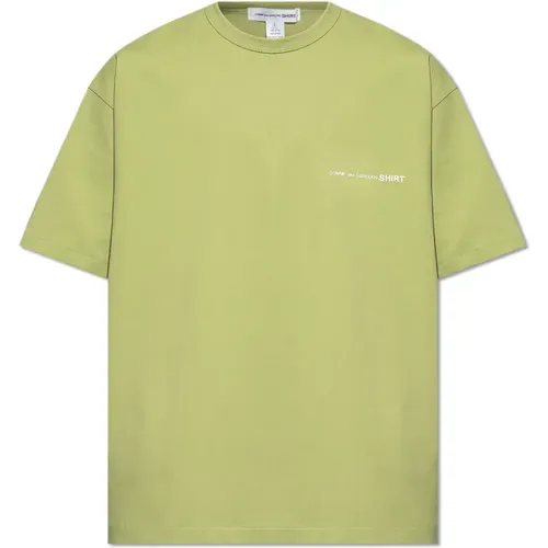 T-shirt with logo , male, Sizes: L, M - Comme des Garçons - Modalova
