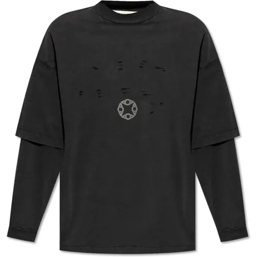 T-Shirt mit langen Ärmeln , Herren, Größe: XL - 1017 Alyx 9SM - Modalova