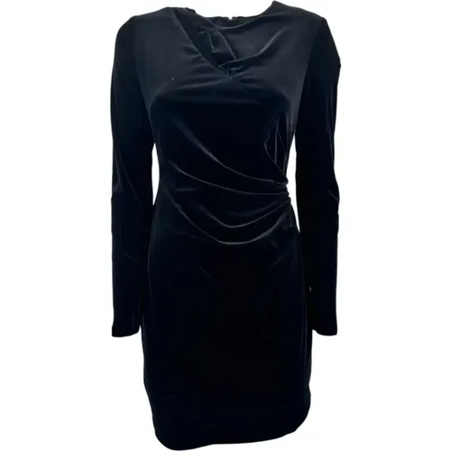 Velvet Dress with Neckline Opening , female, Sizes: XS, 2XS - Ralph Lauren - Modalova