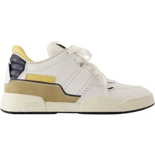 Yellow Leather Sneakers with Hidden Wedge , female, Sizes: 6 UK, 7 UK, 8 UK, 4 UK, 5 UK - Isabel marant - Modalova