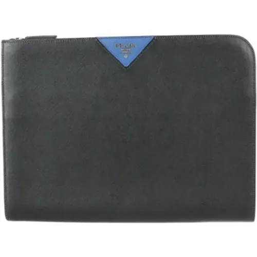 Pre-owned Leather clutches , female, Sizes: ONE SIZE - Prada Vintage - Modalova