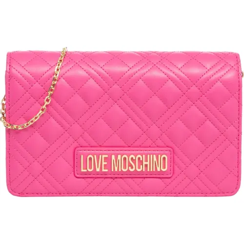 Lettering Logo wallet , female, Sizes: ONE SIZE - Love Moschino - Modalova