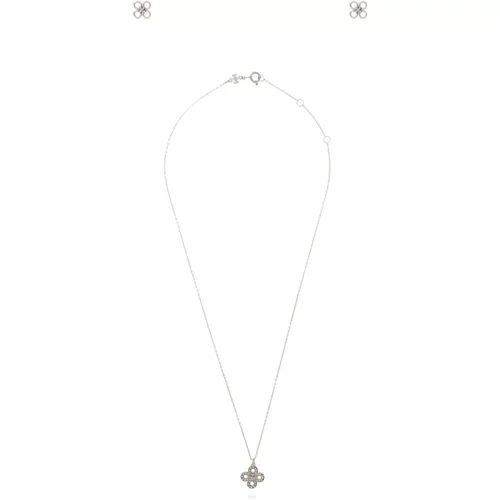 Halskette und Ohrring-Set , Damen, Größe: ONE Size - TORY BURCH - Modalova