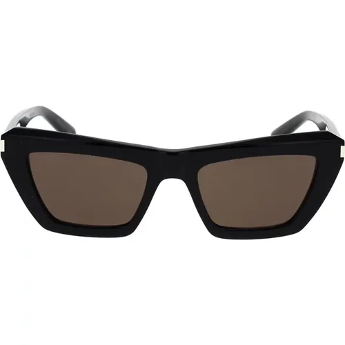 Damen Sonnenbrille mit kühner Cat-Eye Form und Eckendetail,Mode Sonnenbrille SL 467 - Saint Laurent - Modalova