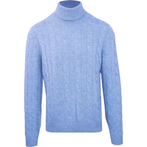 Herren Kaschmir Wolle Langarm Pullover , Herren, Größe: M - Malo - Modalova