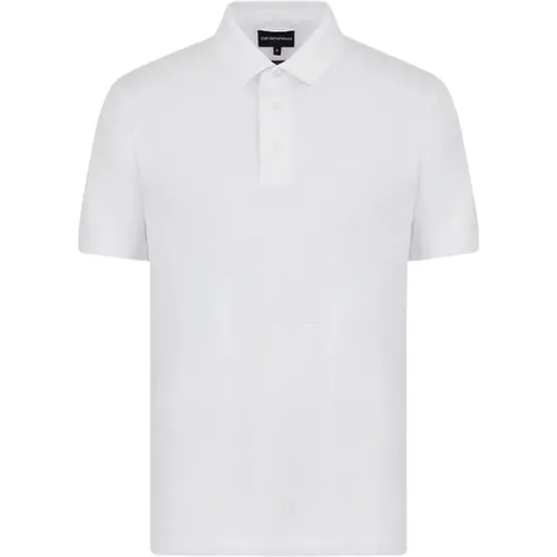 Logo Polo Jersey with Short Sleeves , male, Sizes: XL, S, L, 2XL, M, 3XL - Emporio Armani - Modalova