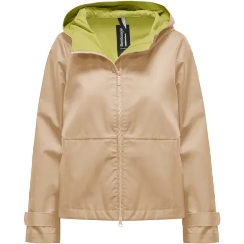Jacket with hood and contrasting lining , female, Sizes: XL - BomBoogie - Modalova