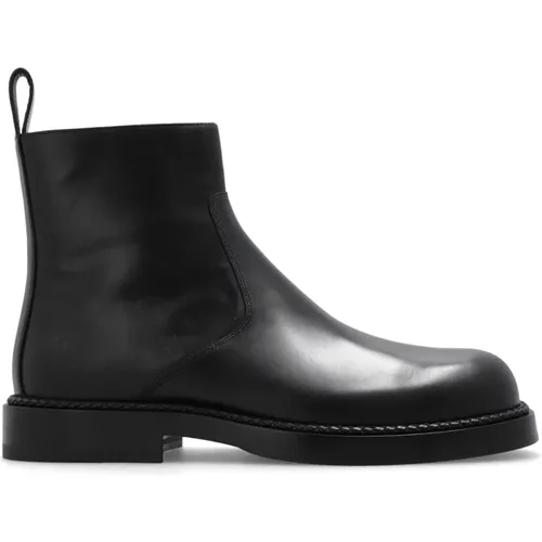 Strut leather ankle boots , male, Sizes: 8 UK, 9 1/2 UK, 9 UK, 6 1/2 UK, 8 1/2 UK, 7 UK, 7 1/2 UK - Bottega Veneta - Modalova