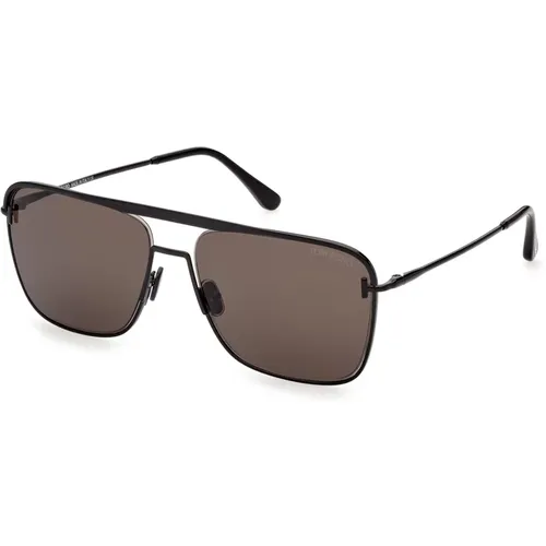 Nolan Sunglasses in Shiny /Grey - Tom Ford - Modalova