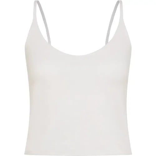 Weiße Strick Tank Top mit Dünnen Trägern , Damen, Größe: XS - DEHA - Modalova