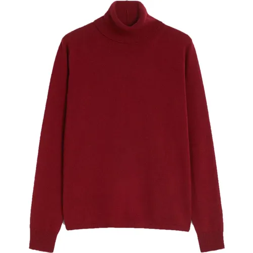 Cashmere Blend Turtleneck Sweater Bordeaux , female, Sizes: L - Max Mara Studio - Modalova