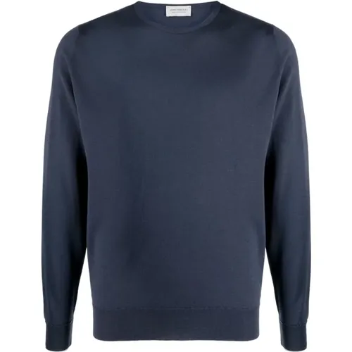 Wool Sweater with Crew Neck , male, Sizes: L, M - John Smedley - Modalova