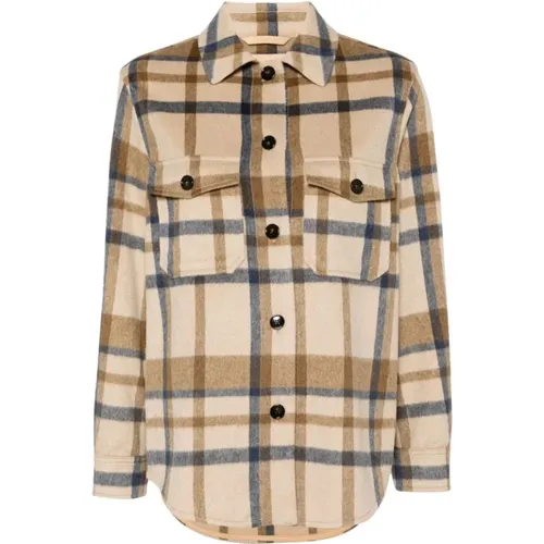 Kariertes Flanellhemd Multicolor , Damen, Größe: M - Woolrich - Modalova