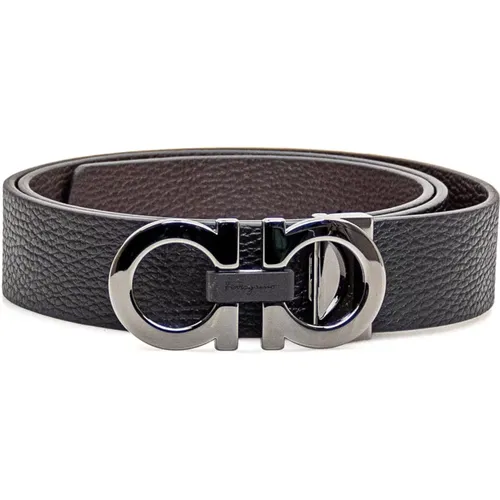 Double Adjustable Belt , male, Sizes: 115 CM, 110 CM - Salvatore Ferragamo - Modalova
