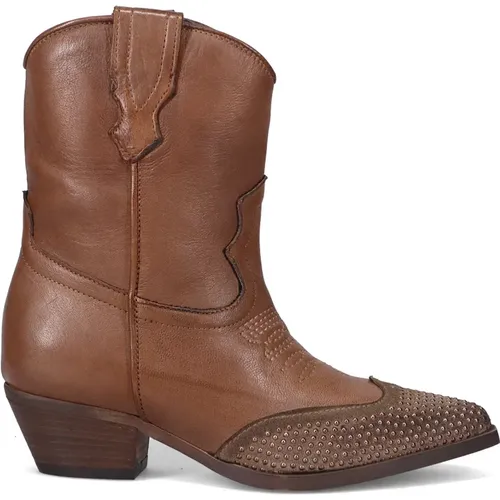 Nadine Western Leather Ankle Boots , female, Sizes: 3 UK, 4 UK, 6 UK, 5 UK, 7 UK - Zoe - Modalova