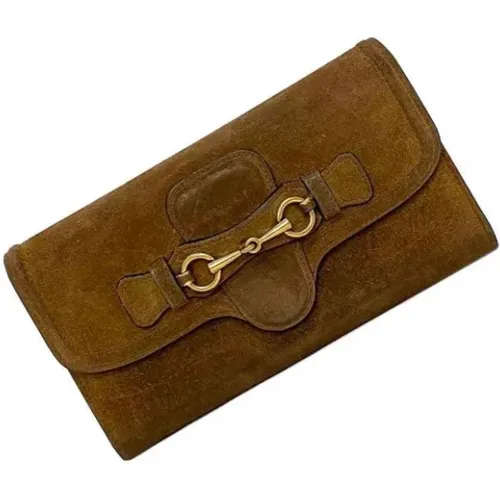 Pre-owned Suede wallets , female, Sizes: ONE SIZE - Gucci Vintage - Modalova