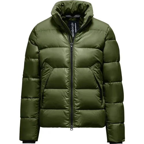 Two Material Puffer Jacket with Stand Collar , male, Sizes: M, L, XL - BomBoogie - Modalova