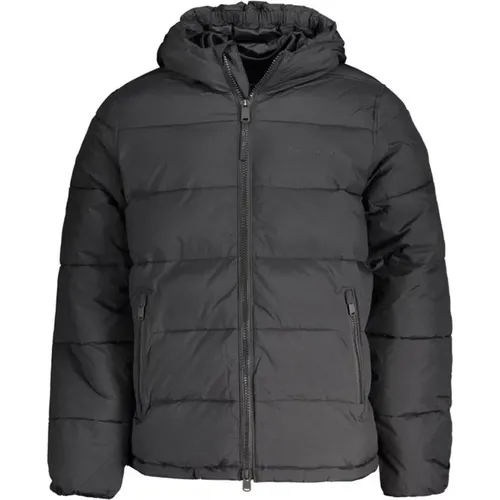 Kontrast Kapuzen Nylon Jacke , Herren, Größe: 2XL - Calvin Klein - Modalova