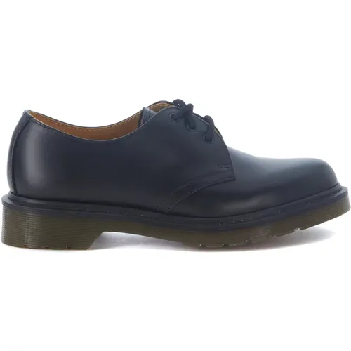 Schwarze Matte Lederschnürschuhe , Herren, Größe: 44 EU - Dr. Martens - Modalova