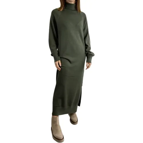 Long Knit Dress with High Neck , female, Sizes: XS - Ecoalf - Modalova