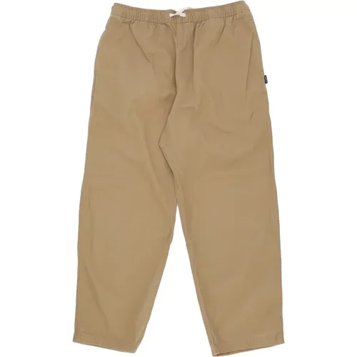 Casual Twill Khaki Hose , Herren, Größe: XL - Element - Modalova