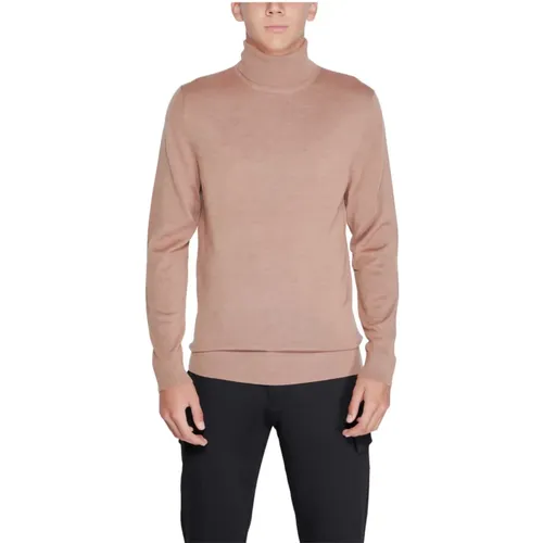 Merino Woll Rollkragen Pullover , Herren, Größe: 2XL - Calvin Klein - Modalova