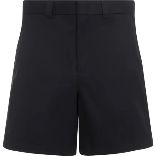 Cotton Twill Shorts Aw24 , male, Sizes: L - Gucci - Modalova