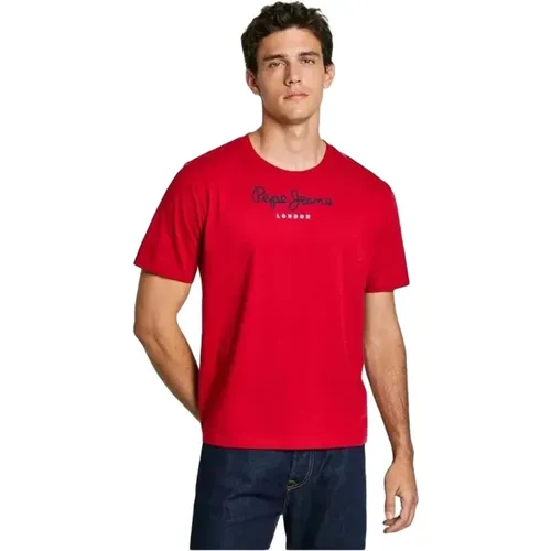 Eggo N T-shirt , Herren, Größe: L - Pepe Jeans - Modalova