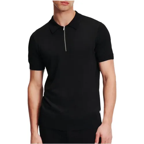 Schwarzes Polo Shirt 745402-543221 , Herren, Größe: XL - Karl Lagerfeld - Modalova