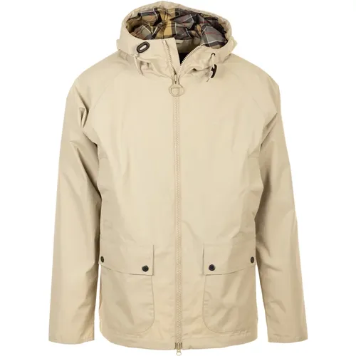 Hooded Domus Jacke , Herren, Größe: L - Barbour - Modalova