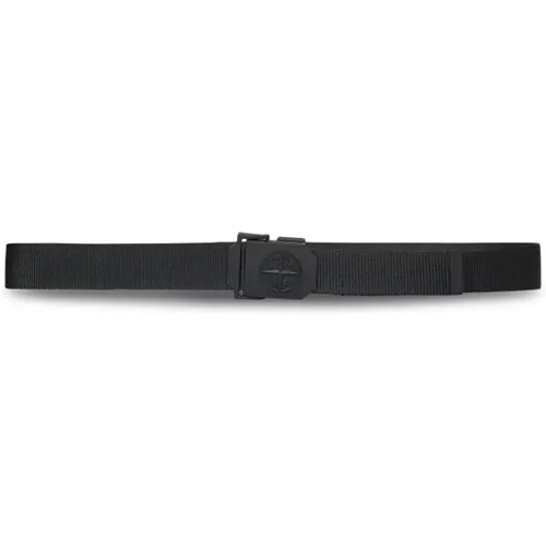 Grosgrain Belt with Matte Buckle , male, Sizes: 95 CM, 90 CM - Stone Island - Modalova