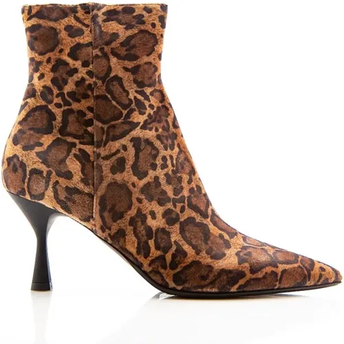 Leopard Print Shooties , Damen, Größe: 37 EU - Attilio Giusti - Modalova