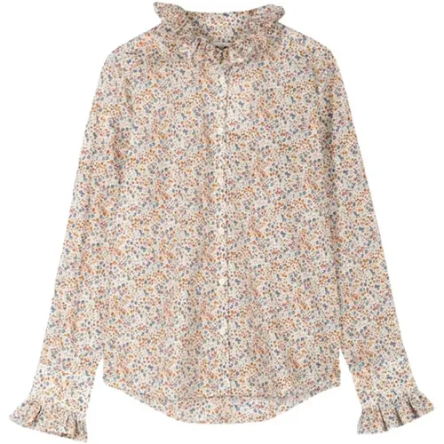 Phoebe Liberty Print Ruffle Bluse - APOF - Modalova