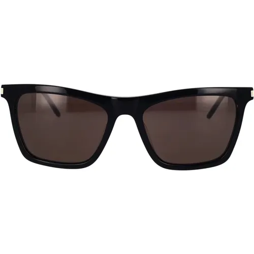 Square Frame Sunglasses SL 511 001 , female, Sizes: 55 MM - Saint Laurent - Modalova