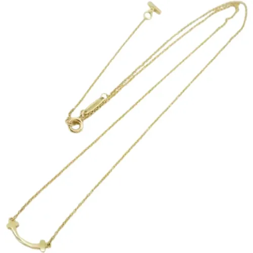 Pre-owned Gold necklaces , female, Sizes: ONE SIZE - Tiffany & Co. Pre-owned - Modalova