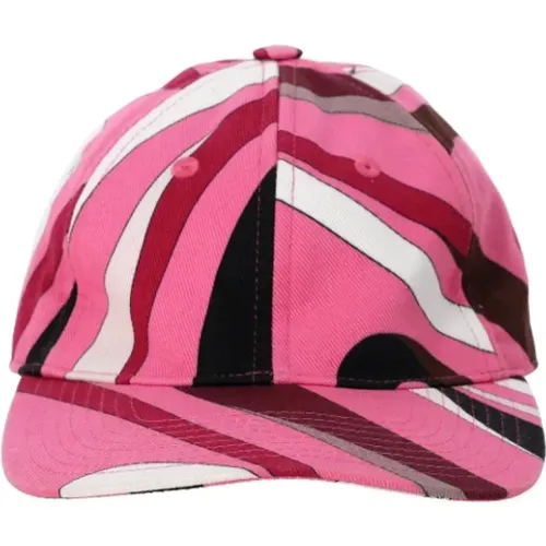 Pre-owned Cotton hats , female, Sizes: ONE SIZE - Emilio Pucci Pre-owned - Modalova