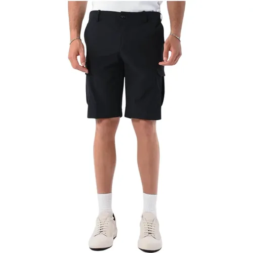 Cargo Bermuda shorts with hidden closure , male, Sizes: 2XL, M, S, L, XL - RRD - Modalova