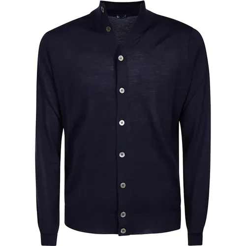Merino Wool Button Cardigan , male, Sizes: 4XL, L, M - Hindustrie - Modalova