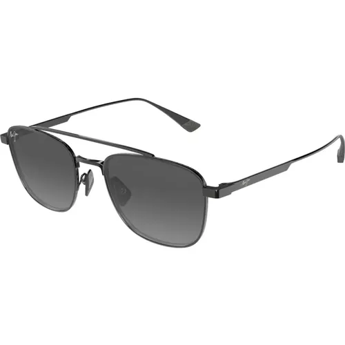 Dark Ruthenium Sunglasses , unisex, Sizes: 53 MM - Maui Jim - Modalova