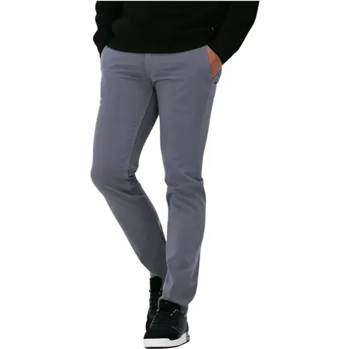 Schmale Graue Chino Hose , Herren, Größe: W32 L34 - Hugo Boss - Modalova